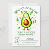 Heilige Guacamole Avocado Baby shower Kaart (Voorkant)