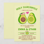 Heilige Guacamole Avocado Baby shower Kaart (Voorkant / Achterkant)
