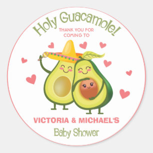 Heilige Guacamole Avocado Baby shower Stickers