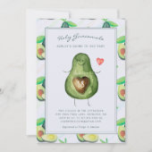 Heilige Guacamole | Avocado babyshower uitnodiging (Voorkant)