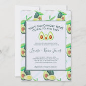 Heilige Guacamole | Avocado babyshower uitnodiging (Voorkant)