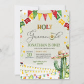 Heilige Guacamole Avocado Fiesta Kids Verjaardagsf Kaart (Voorkant)