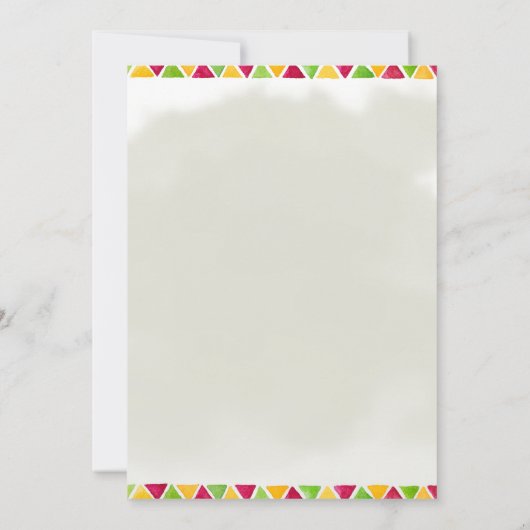 Heilige Guacamole Avocado Fiesta Kids Verjaardagsf Kaart (Achterkant)