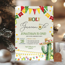 Heilige Guacamole Avocado Fiesta Kids Verjaardagsf