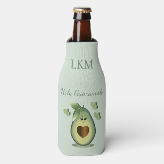 Heilige Guacamole - Avocado Flesjeskoeler (Fles Voorkant)