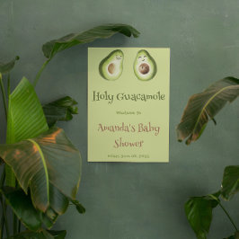 Heilige Guacamole Avocado Limoen Fiesta Baby showe Spandoek