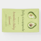 Heilige Guacamole Avocado Limoen Fiesta Baby showe Spandoek (Horizontaal)