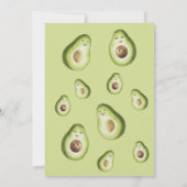 Heilige Guacamole Avocado Mexican Fiesta Baby show Kaart (Achterkant)