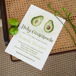 Heilige Guacamole Avocado Parents Fiesta Baby show Kaart
