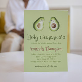 Heilige Guacamole Avocado Parents Fiesta Baby show Kaart