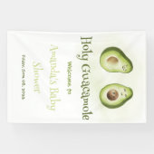 Heilige Guacamole Avocado Parents Fiesta Baby show Spandoek (Horizontaal)