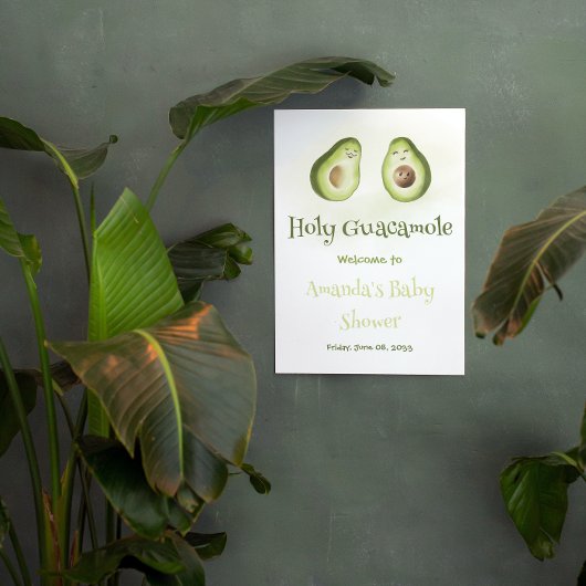 Heilige Guacamole Avocado Parents Fiesta Baby show Spandoek