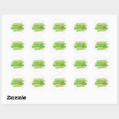 "Heilige Guacamole" Avocadosticker Cute Ronde Sticker (Vel)