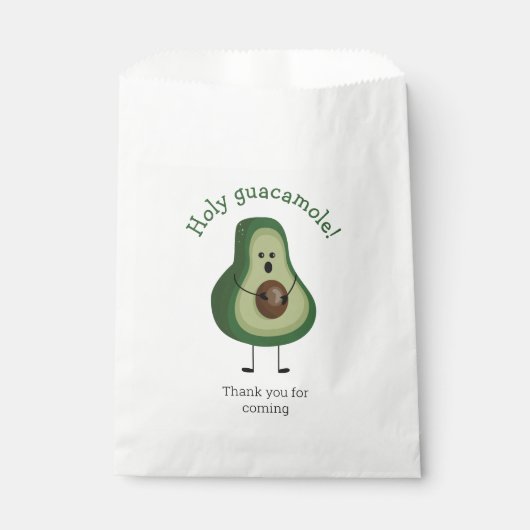 Heilige Guacamole! baby shower Bedankzakje (Voorkant)
