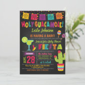 Heilige Guacamole Baby shower Fiesta Kaart (Staand voorkant)