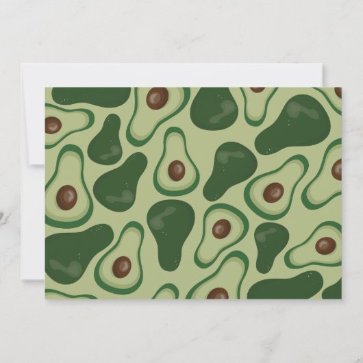 Heilige guacamole! baby shower Uitnodiging (Achterkant)