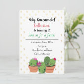 Heilige Guacamole Birthday Uitnodiging (Staand voorkant)