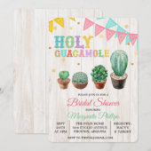 Heilige Guacamole Cactus Bridal Douche Uitnodiging (Voorkant / Achterkant)