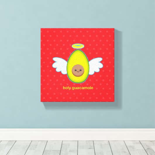 Heilige Guacamole Canvas Afdruk (Insitu (Houten vloer))