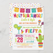 Heilige Guacamole Couples Shower Fiesta Invitation Kaart (Voorkant / Achterkant)