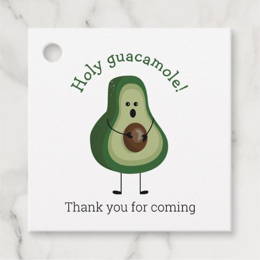 Heilige Guacamole! dank u Bedankjes Labels (Voorkant)