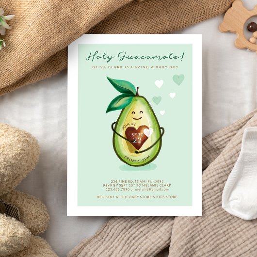 Heilige Guacamole een baby jongen is onderweg op w Kaart