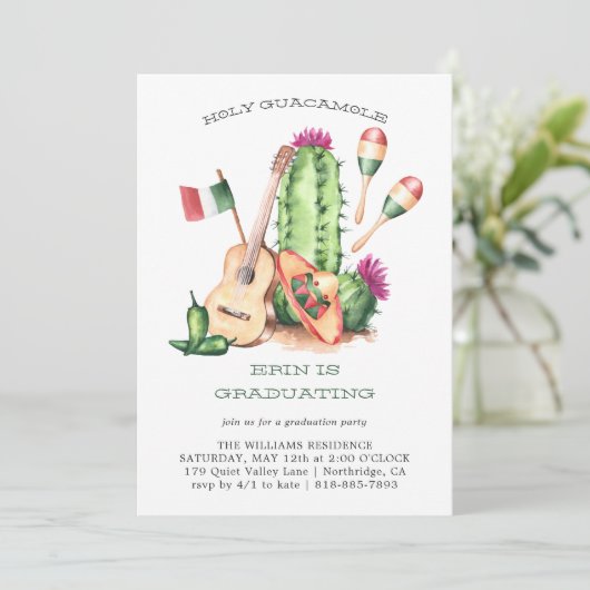 Heilige Guacamole Fiesta Afstuderen (Staand voorkant)