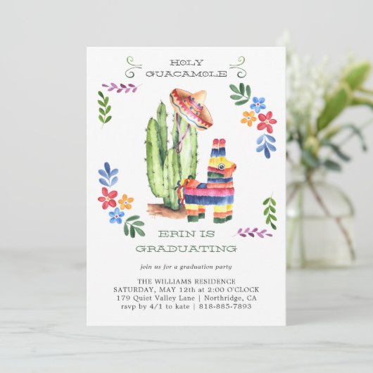 Heilige Guacamole Fiesta Afstuderen (Staand voorkant)