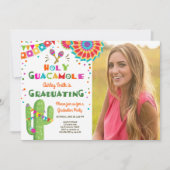 Heilige Guacamole Fiesta Afstuderen Kaart (Voorkant)