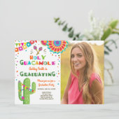 Heilige Guacamole Fiesta Afstuderen Kaart (Staand voorkant)