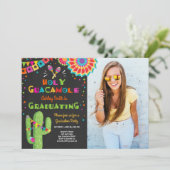 Heilige Guacamole Fiesta Afstuderen Kaart (Staand voorkant)