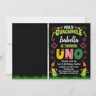 Heilige Guacamole Fiesta avocado, foto van de eers Kaart