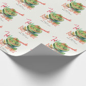 Heilige Guacamole Fiesta Baby Shower Aangepast Cadeaupapier (Hoek)