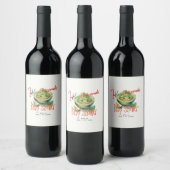 Heilige Guacamole Fiesta Baby Shower Aangepast Wijn Etiket (Flessen)