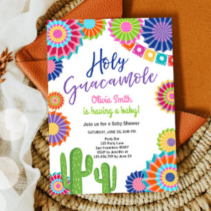 Heilige Guacamole Fiesta Baby shower Mexicaanse Pa Kaart