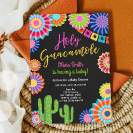 Heilige Guacamole Fiesta Baby shower Mexicaanse Pa Kaart