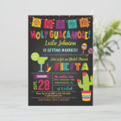 Heilige Guacamole Fiesta Bridal Shower Kaart (Staand voorkant)