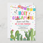 Heilige Guacamole Fiesta Cactus Couples Shower Kaart (Voorkant)