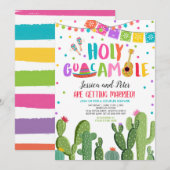 Heilige Guacamole Fiesta Cactus Couples Shower Kaart (Voorkant / Achterkant)