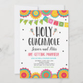 Heilige Guacamole Fiesta Cactus Couples Shower Kaart (Voorkant)