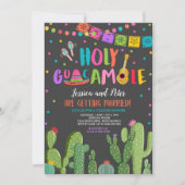 Heilige Guacamole Fiesta Cactus Couples Shower Kaart (Voorkant)