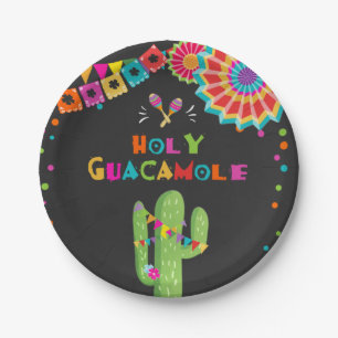 Heilige Guacamole Fiesta Paper Borden Cactus Mexic Papieren Bordje