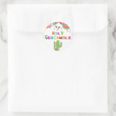 Heilige Guacamole fiesta-Sticker Cactus Ronde Sticker (Tas)