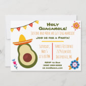 Heilige Guacamole Fiesta Uitnodiging (Voorkant)