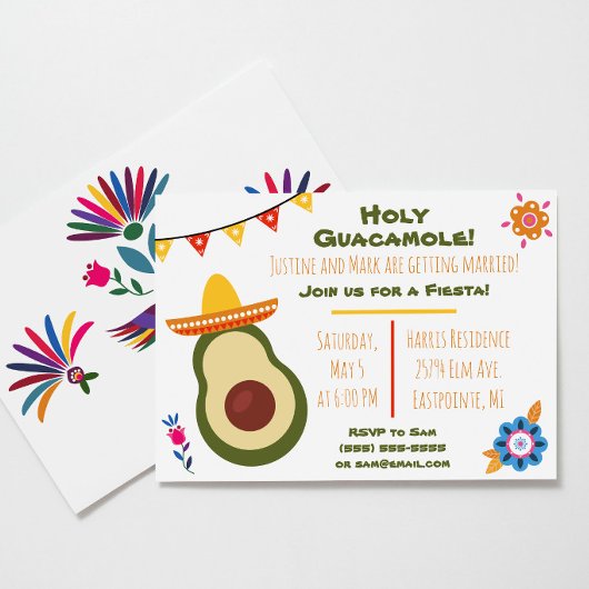 Heilige Guacamole Fiesta Uitnodiging
