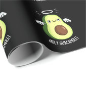 Heilige Guacamole Funny Goody Avocado Pun Dark BG Cadeaupapier (Rol Hoek)