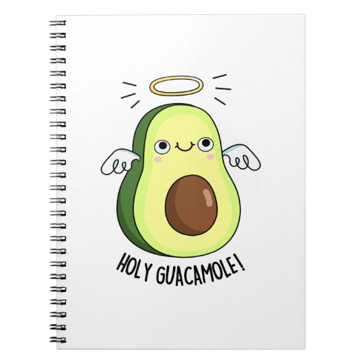 Heilige Guacamole Grappige Goedheid Avocado Woords Notitieboek (Voorkant)