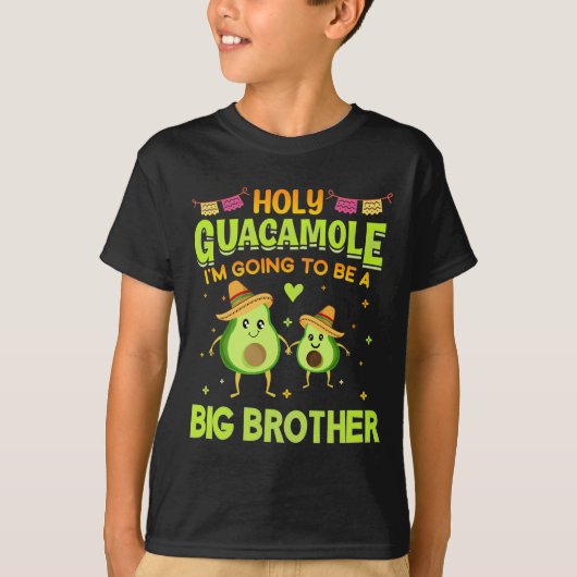 Heilige Guacamole grote broer koningssumbrero T-shirt (Voorkant)
