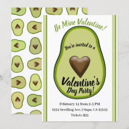 Heilige Guacamole Hart Avocado Valentijnsfeestje Kaart