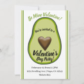 Heilige Guacamole Heart Avocado Valentijnse Partij Kaart (Voorkant)